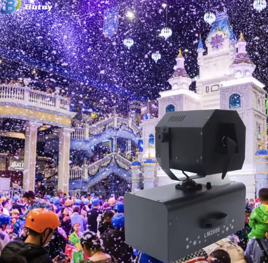 Location de machine à neige pour mariage événement sportifs marché de noel en Bretagne, à concarneau quimper lorient brest