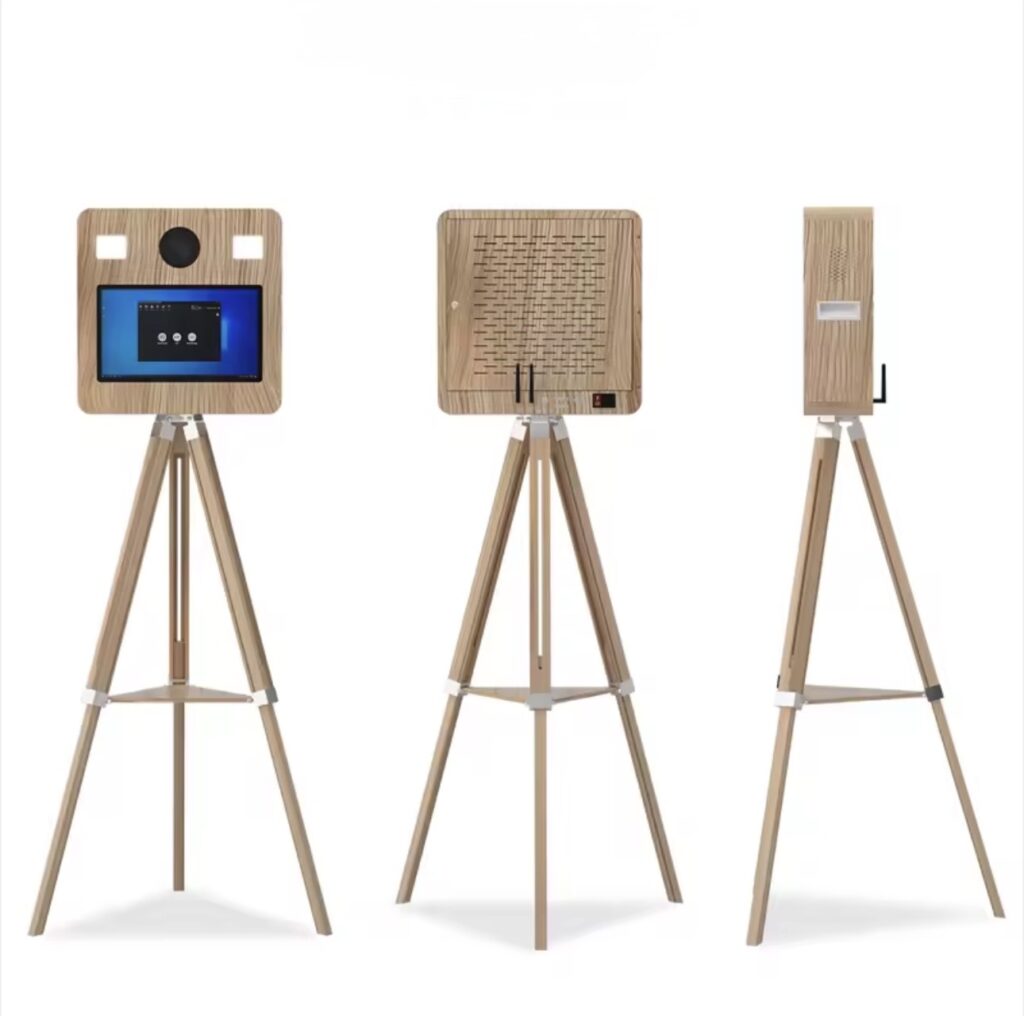 Photobooth bois vintage en location pour événement - Aimotion Event